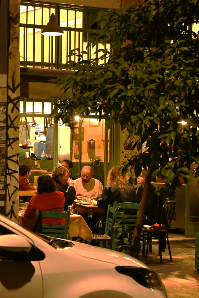 Local Greek tavern in Exarhia neighborhood