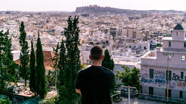 Where Locals Go Athens Tour. Photo from Exarhia hill.